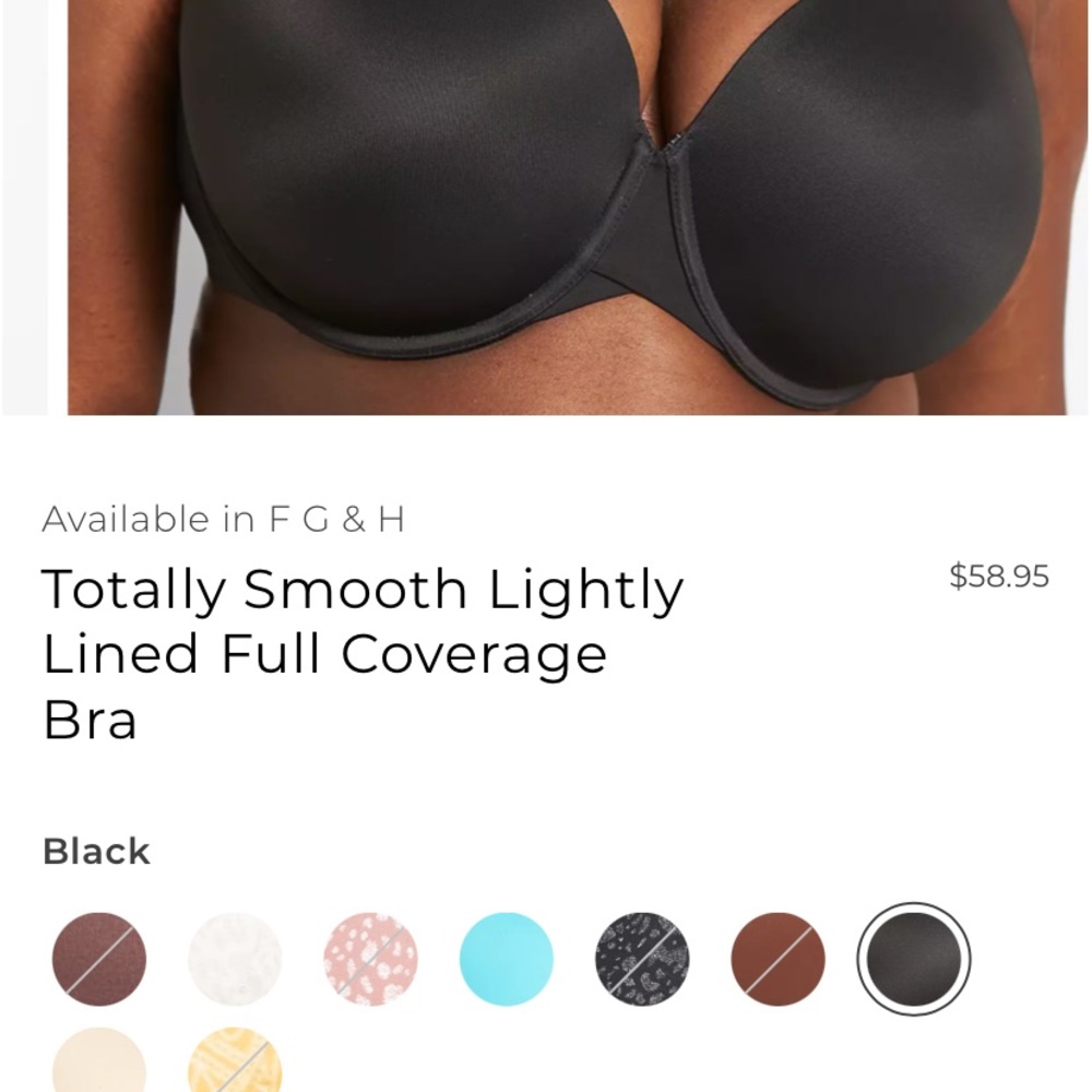 EUC Cacique Totally Smooth Full Coverage Bra in Black size 40H